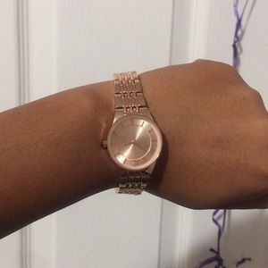 Rose gold watch